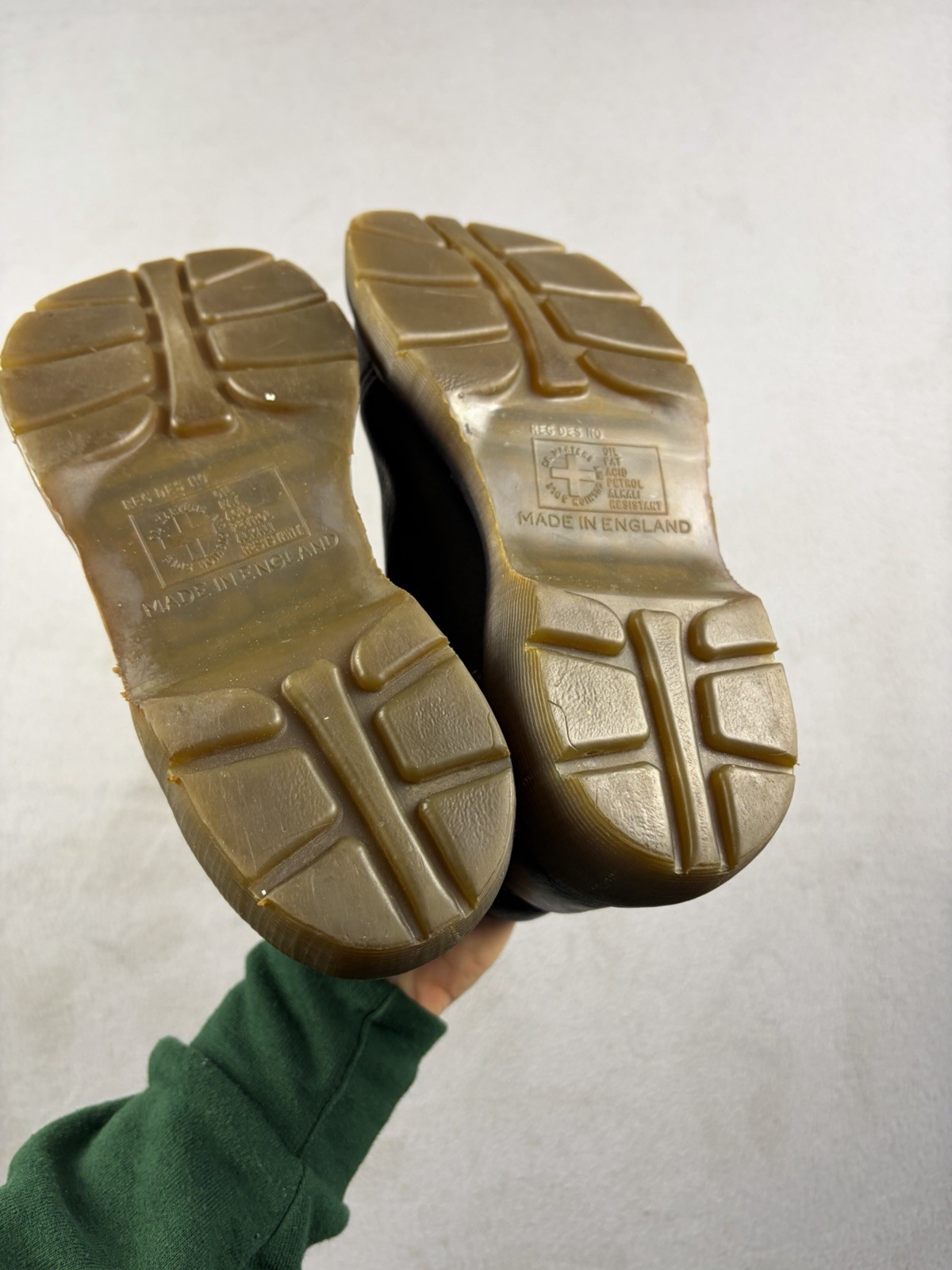 Vintage Dr Doc Martens 8542 Womens England Chunky Platform Boots Leather US 5 thumbnail 12