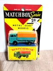1964 Fred Bronner Matchbox Lesney Mercedes Truck #1 On Blister Card