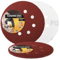5X Schleifpapier 125Mm Klett P120 Schleifscheibe SchleifbläTter Schmirgelpapier