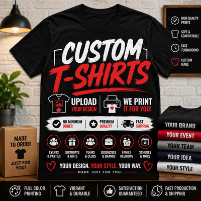 Custom Navy Blue Tee Shirt XLT