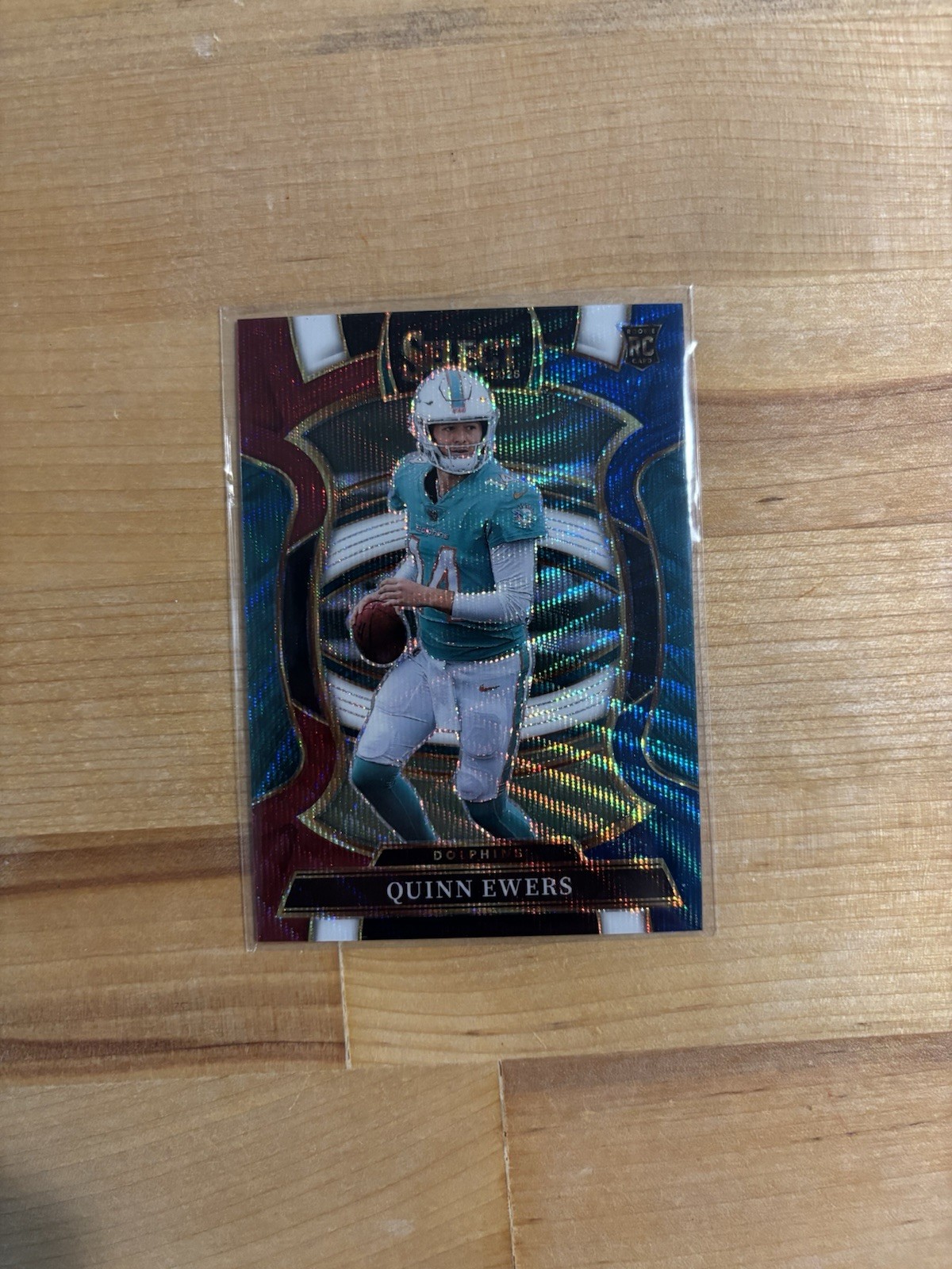 2025 Panini Select Concourse Quinn Ewers Tri-Color Prizm /399 RC Dolphins #82
