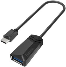 Hama Adapter / Kabel / Stecker USB-C-OTG auf USB-A-Adapterkabel