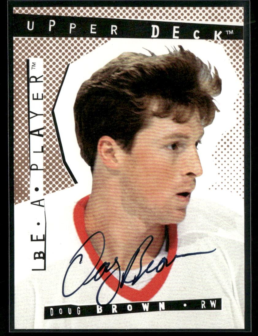 1994-95 Upper Deck Be a Player #28 Doug Brown Autographs