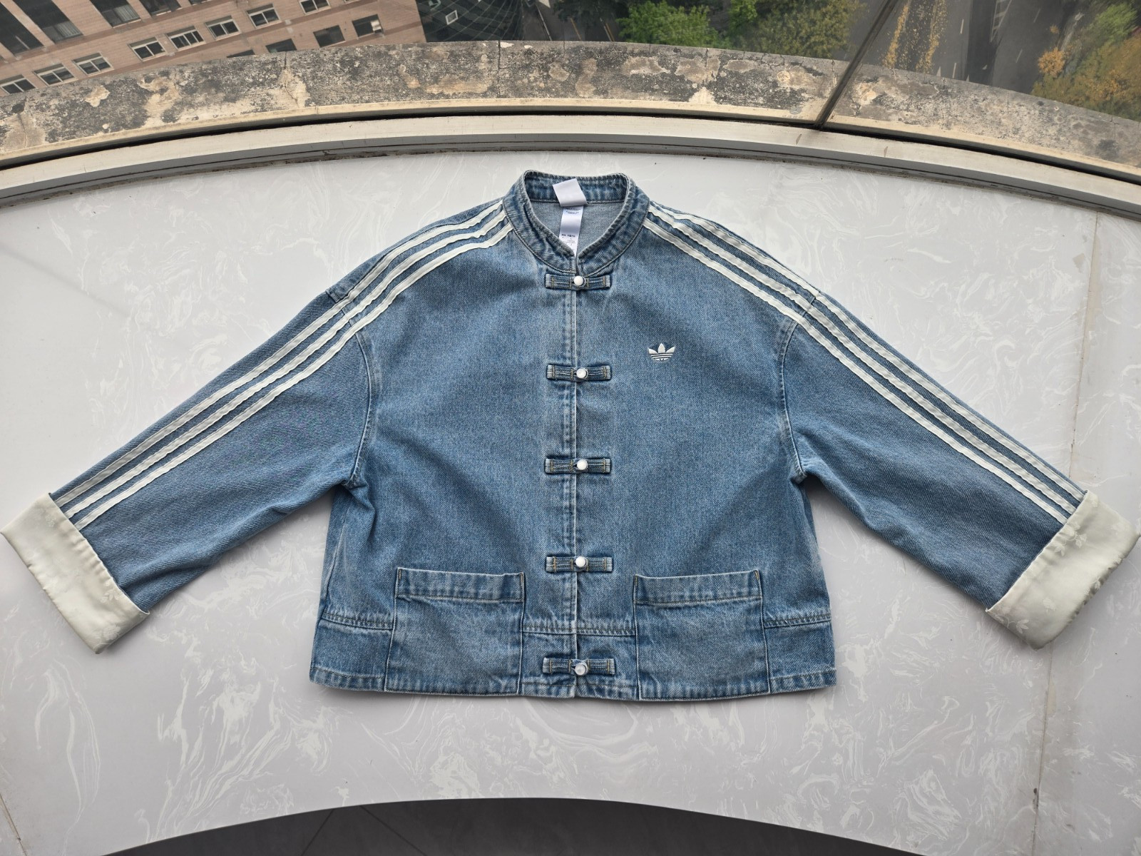 Adidas CNY China Exclusive Denim Jacket Chinese New Year Tan
