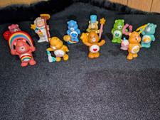Care Bears Mini Figure Set Lot - Multicolor Plastic, Multiple Characters