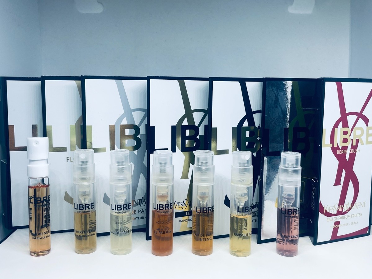 Yves Saint Laurent Libre Women Perfume Collection Sample Spray 7pc