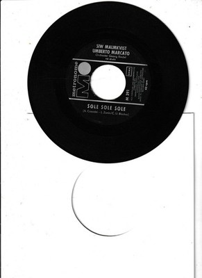 7'' Siw Malmkvist & Umberto Marcato Sole Sole Sole /  aber am Samstag