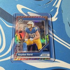 Panini 2024 Donruss Optic One Hundred Prizm Hayden Hurst Chargers EMOJI 100 