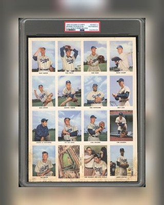 1955 Golden Stamps Brooklyn Dodgers PSA Authentic Koufax Rookie Newcombe Reese