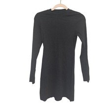 PINK Victoria's Secret Black Ribbed Dress Size Small, Nwt