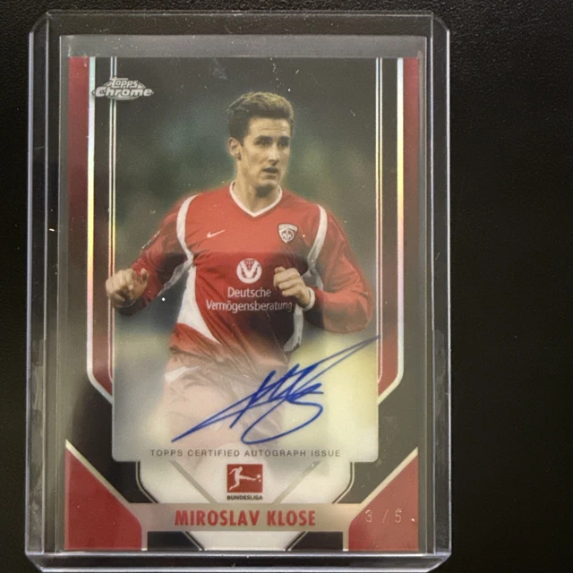 2026 Topps Chrome Bundesliga Miroslav Klose Kaiserslautern On-Card Auto /5