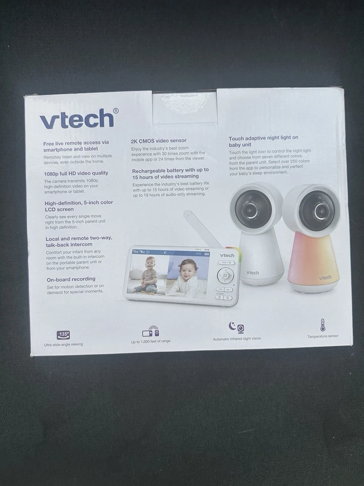 MONITOR DE VIDEO INTELIGENTE DE ALTA DEFINICIÓN VTECH 2 CÁMARAS - ¡TOTALMENTE NUEVO! - RM5856-2HD Foto 2 de 4