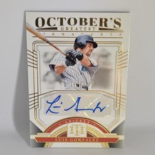 2024 Panini National Treasures October's Greatest Signatures Luis Gonzalez 17/49