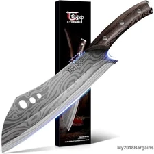 SYOKAMI Butcher Knife, 10 Inch Meat Cleaver Chef Knife with 