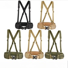 Men's Braces Heavy-Duty Combat Suspenders for Work and Tactical Use Waist Belt