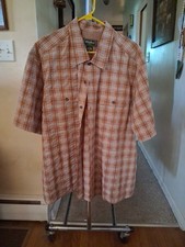 Mens Eddie Bauer Short Sleeve Button Front Shirt Xxl Tall