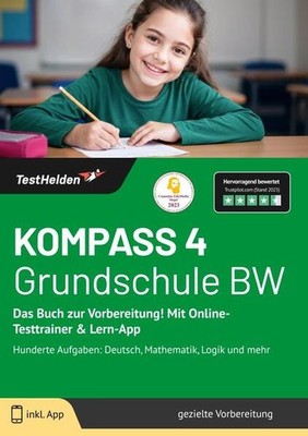 KOMPASS 4 Grundschule BW: Das Buch zur Vorbereitung! Mit Online-Testtrainer & Le