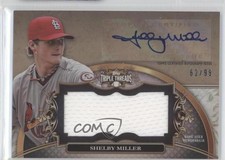 2013 Topps Triple Threads Unity Jumbo Relics 62/99 Shelby Miller Auto g6w