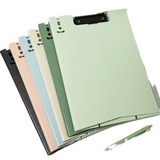 Clipboard Folder A4 PP Plastic 6 Pack Horizontal Vertical Office Study