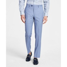 Bar III Men Slim Blue Wool Blend Dress Pants 30 x 32 NEW 175 MICSTPC0W0020