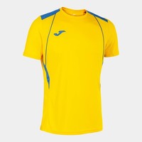 Kurzarmshirt Joma Championship Vii Gelb KöNigsblau, Sportshirt, Herrenoberteil