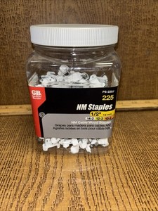 Electrical Metal Cable Staple, Contractor Pack, 1/2 Inch, Romex Wire, Open Box
