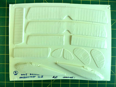 Scarce Tom's  Modelworks Halberstadt CL.II Kit #117 - Vacuform Sheet Only