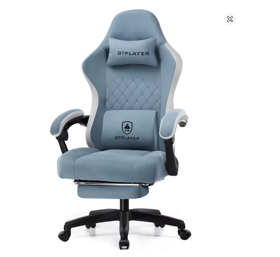 Ergonomic Gaming Chair High-Back Recliner w/ Footrest Lumbar & Headrest Support