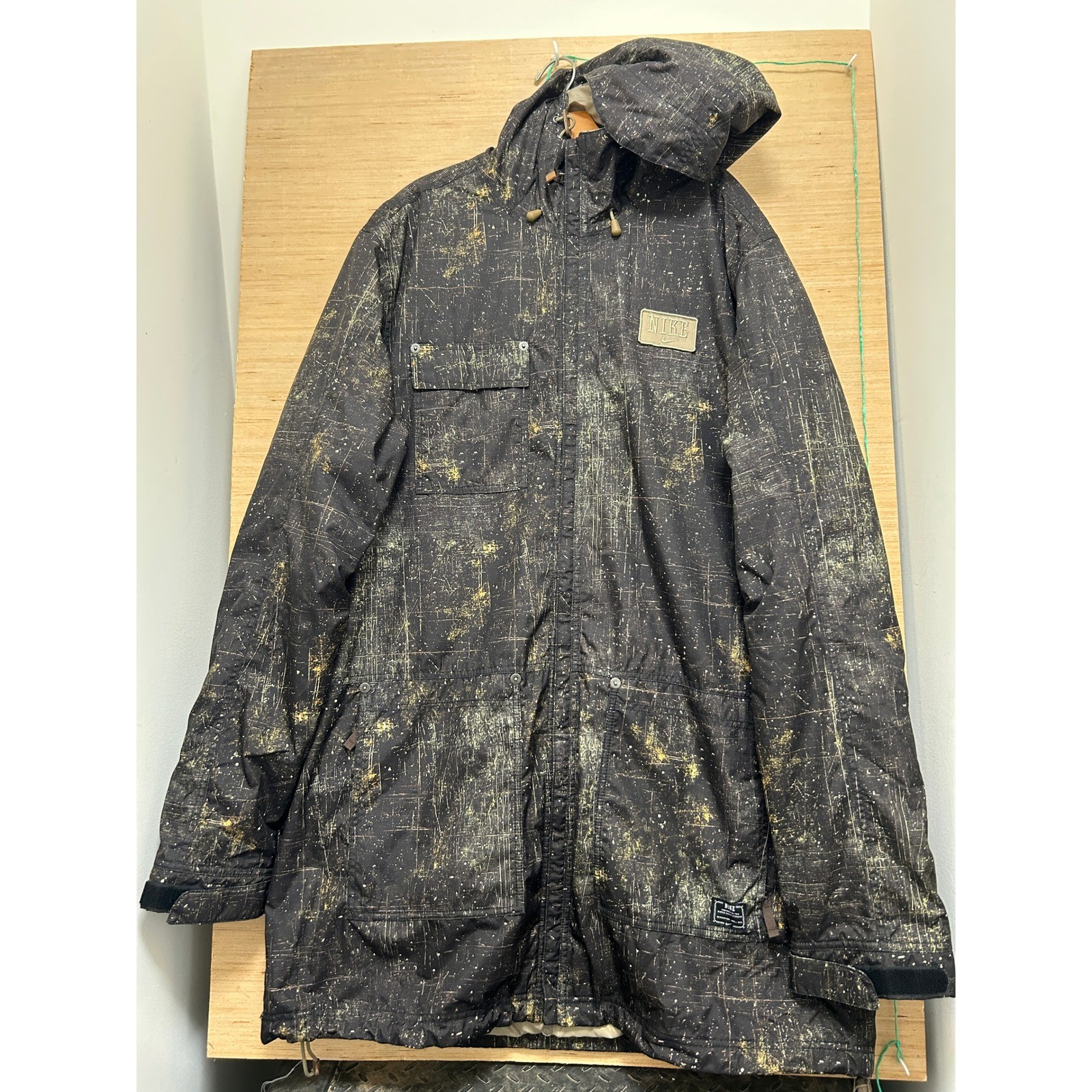 Nike Waterproof Breathable Jacket 3XLT Tall All Over Graphic Print