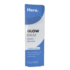 HERO COSMETICS Glow Balm Radiant Skin Stick, 0.4 oz NEW. (R17)
