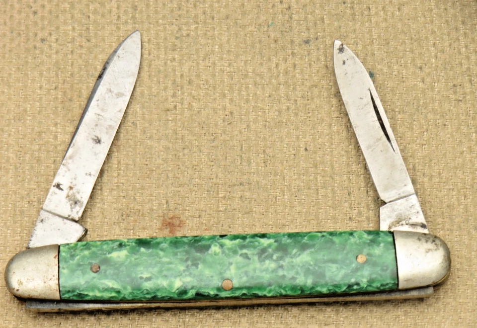 Старинный СИРАКУЗСКИЙ НОЖ COMPANY от Camillus — перочинный нож с двумя лезвиями Senator - Изображение 3 из 4