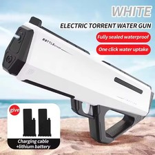 Electric Water Gun Pistol Soaker Long Range Super Pump Action Cannon Squirt NEW