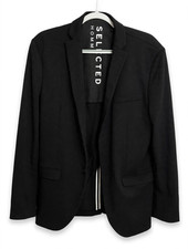 Selected Homme Black Slim Fit Suit m Inner Pockets - L to XL