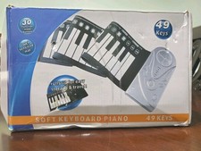 49-Key Roll Up Piano Keyboard Flexible Silicon Mat Toy READ NOTE: USB Power Only