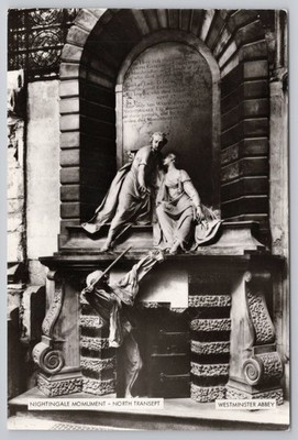 Nightingale Monument Westminster Abbey London North Transept England Postcard