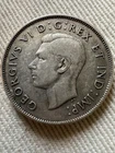 1946 Canada 50 Cents Silver George VI - KEY DATE Low Mintage VF+ Original