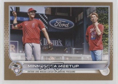 2022 Topps Series 1 Checklist Gold 878/2022 Shohei Ohtani Kenta Maeda #122 00am