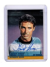 1997 SKYBOX STAR TREK STEWART MOSS #A18 AUTOGRAPH JOE TORMOLEN 1937-2017