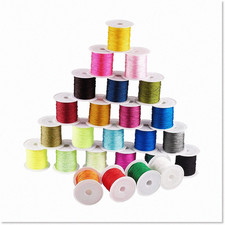 25 Colors of 0.8mm Nylon Beading Thread