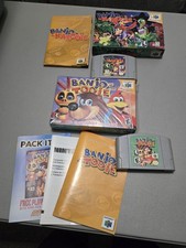 Nintendo 64 Banjo Kazooie & Banjo Tooie w/Box & Manual Tested & Works CIB