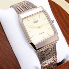 SEIKO Dolce Wristwatch Champagne Square NSAG 3832