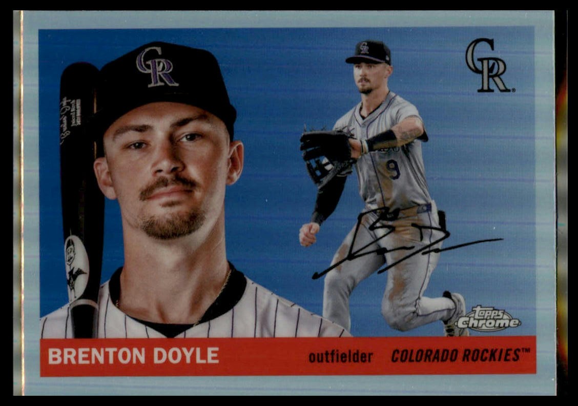 2025 Topps Chrome Platinum #52 Brenton Doyle Refractors