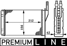 MAHLE Wärmetauscher Innenraumheizung PREMIUM LINE AH 74 000P für 11 ESPACE SUPER