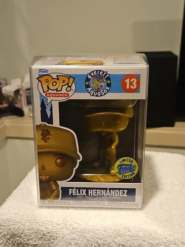 Funko Pop! MLB Baseball Aquasox FELIX HERNANDEZ #13 GOLD Funko Field SGA Ex.