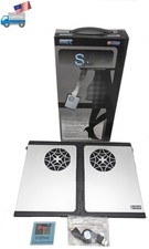 Titan TTC-G9TZ Modern 3in1 Foldable Aluminum Notebook/Laptop PC Cooling Pad 2fan