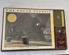 Juego de regalo vintage Polar Express narrado por William Hurt libro/cassette-