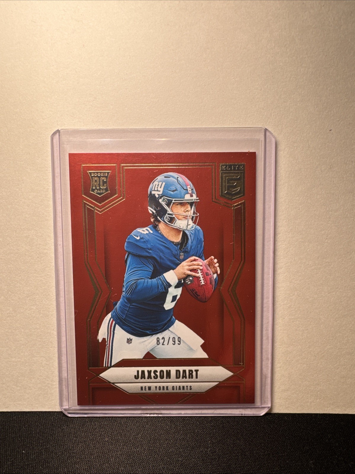 2025 Panini Donruss Elite - Rookies Jaxson Dart #103 Red /99 (RC)