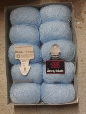 Muguet Anny Blatt Wolle hellblau/cirrus Fb. 107 Effektgarn selten 50g