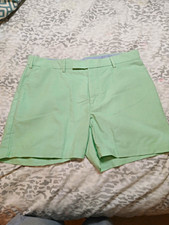 Polo Ralph Lauren Men s Green Chino Shorts Cotton Flat Front Zip Pockets