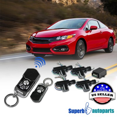 12V Power Central Door Locking System w/ Keyless Remote Control